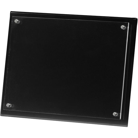 Plaque de porte avec une gravure individuelle – 180 x 65 mm, plaque en  plastique de couleur argent-métal, carrée, texte de gravure de couleur noir