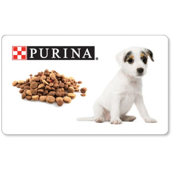 Pet Food Mat 1 16 White Synthetic Rubber 15.5 x 26 Rectangle round corners Full colour imprint