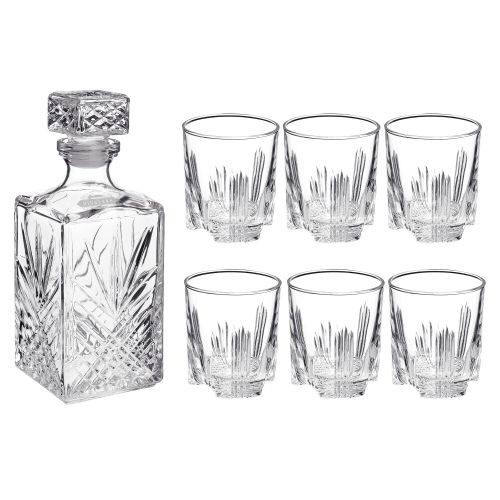 Product image, Sold in kit of 1 bottle and 6 glasses