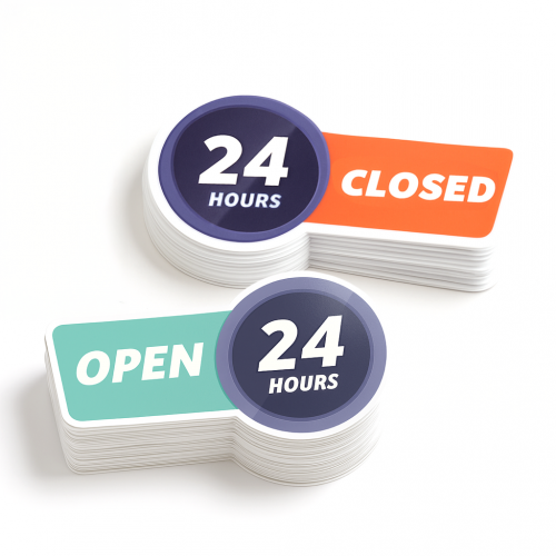 White Double-sided Decals / Static Cling - Four colour process