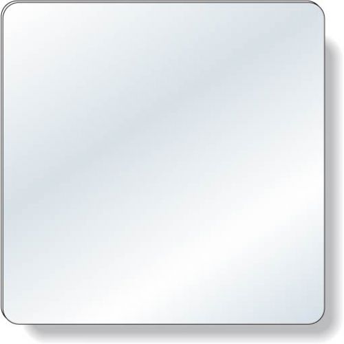 .040 Copolyester Plastic Mirror / Magnetic (4" x 4") non-imprinted