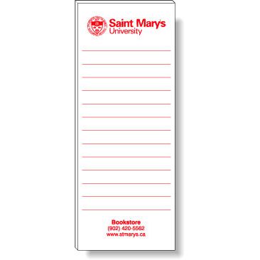 50 Sheet Magnetic Note-Pad (2.75" x 7") Black