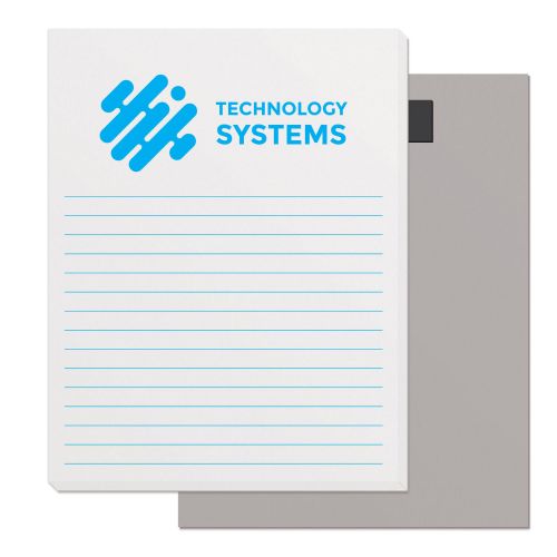 50 Sheet Magnetic Note-Pad (4.25" x 5.5") Cyan Blue