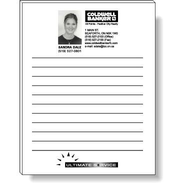50 Sheet Magnetic Note-Pad (4.25" x 5.5") Black