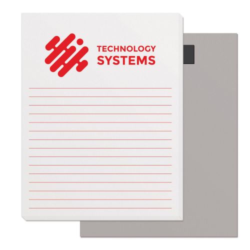 50 Sheet Magnetic Note-Pad (4.25" x 5.5") Medium Red