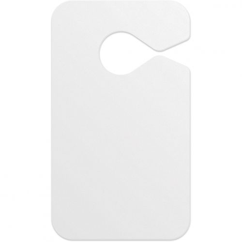 .020 White Gloss Vinyl Plastic Parking Tag (2.75" x 4.75") - Non printed