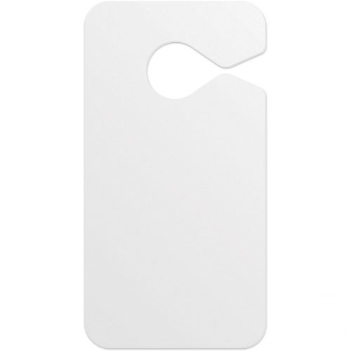 .020 White Gloss Vinyl Plastic Parking Tag (2.75" x 5.25") - Non printed