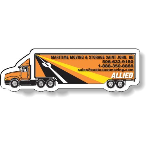 Stock Magnet / Tractor-Trailer Van (1.25" x 4.12") 4CP & varnish